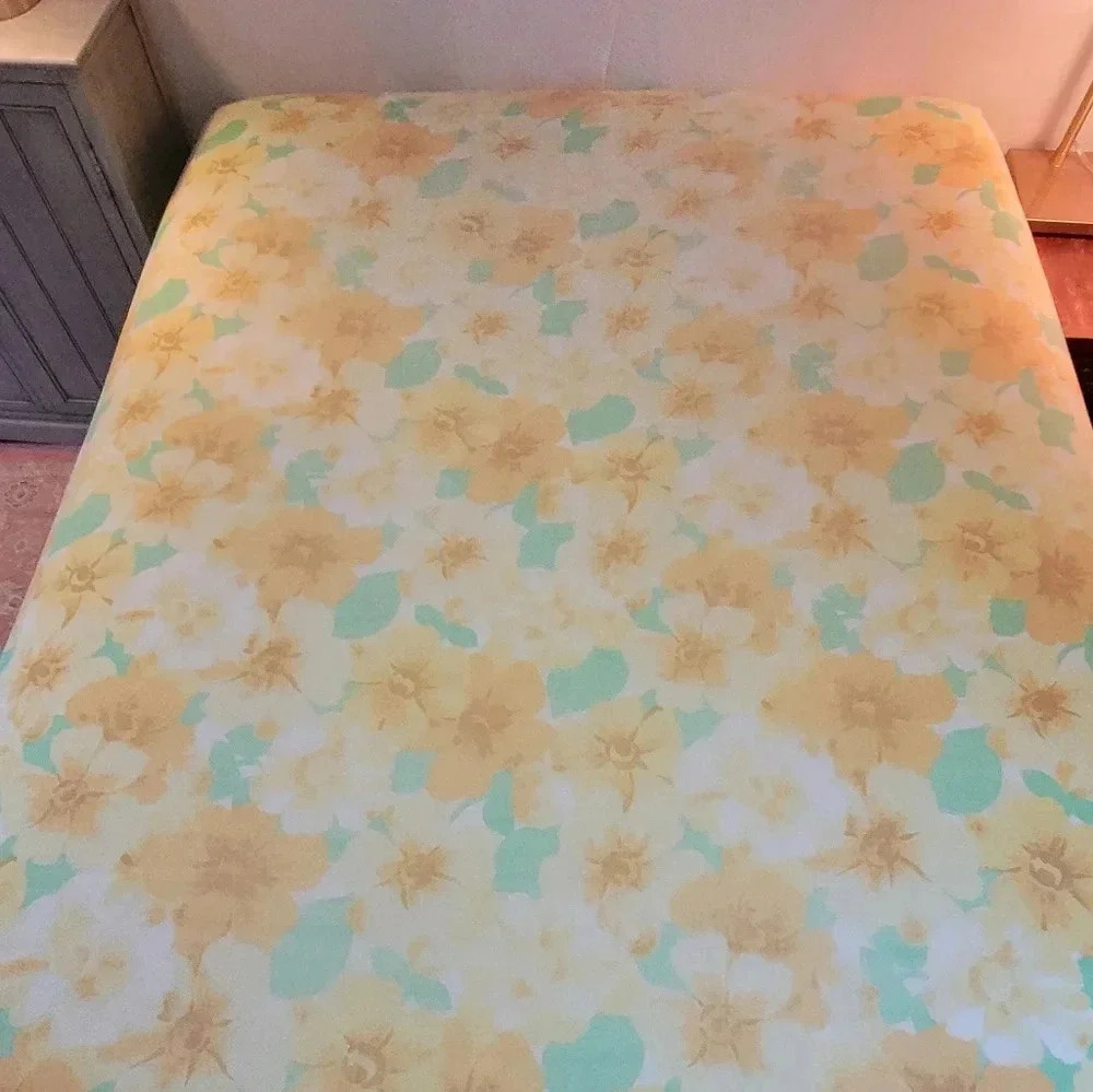 SOLD VINTAGE DBL sz Bedding Complete Set. Aloha  or Florida Granny Style! - Picture 10 of 16